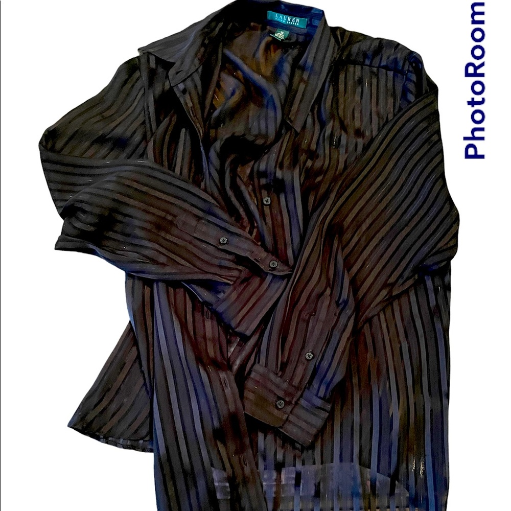 Ralph Lauren Sheer and Shimmering Blouse